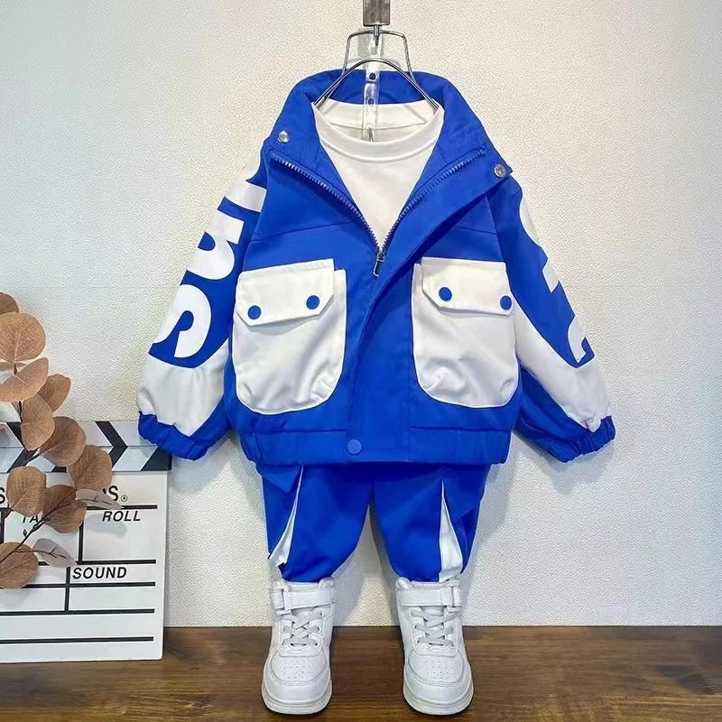 Boys Clothing Set Jacket Suit Spring and Autumn Clothing Children's Sportswear