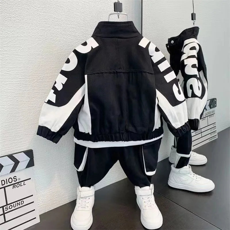 Boys Clothing Set Jacket Suit Spring and Autumn Clothing Children's Sportswear