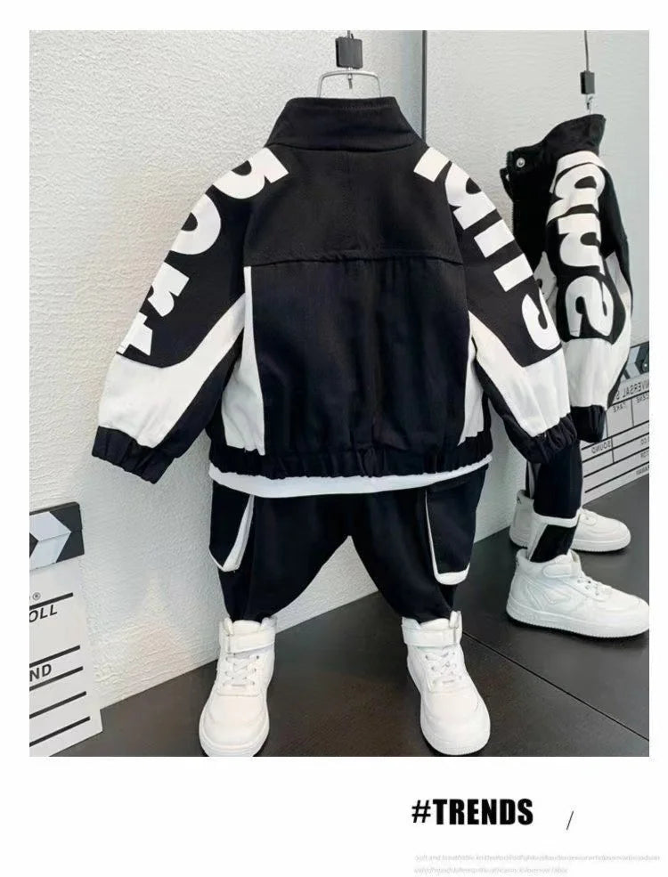 Boys Clothing Set Jacket Suit Spring and Autumn Clothing Children's Sportswear