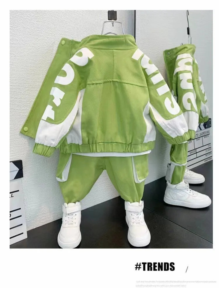 Boys Clothing Set Jacket Suit Spring and Autumn Clothing Children's Sportswear