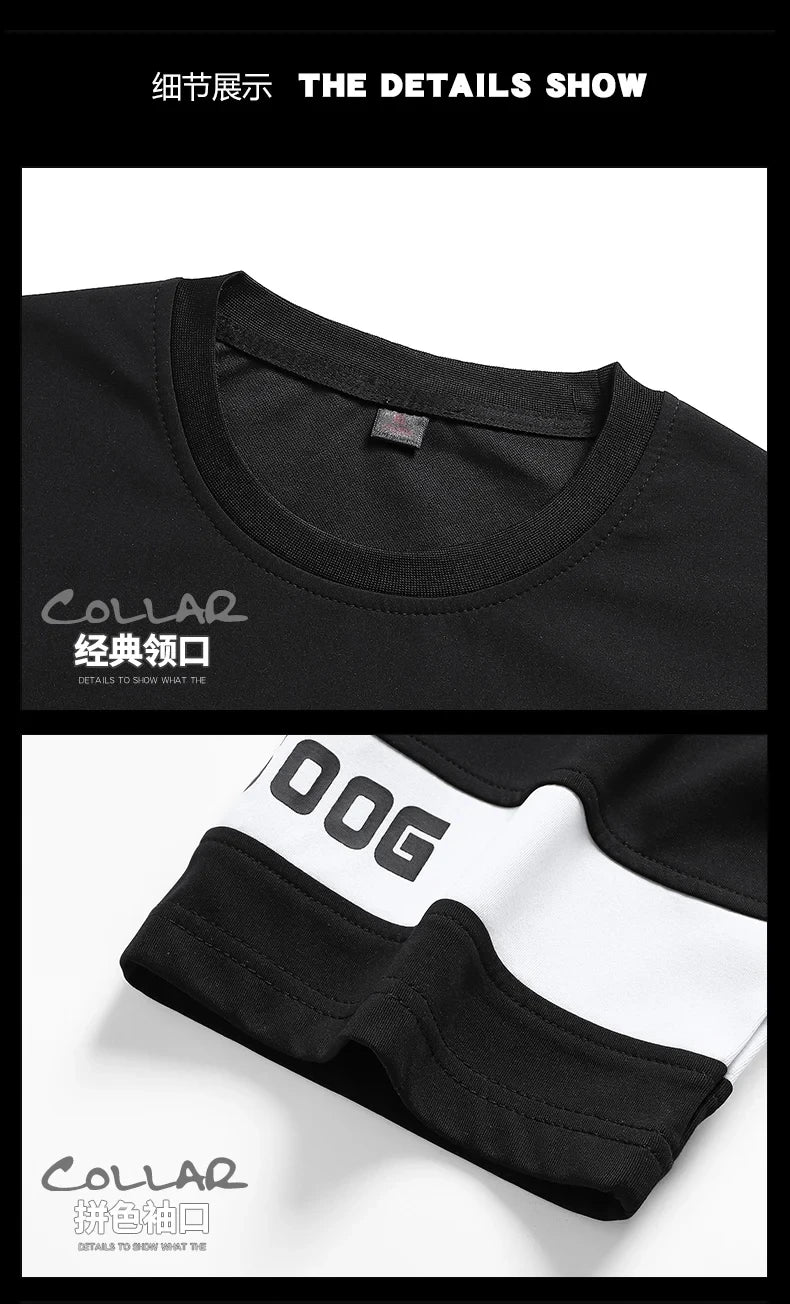 Hip Hop Loose Mens Streetwear T-shirts Casual Classic 2024 Summer